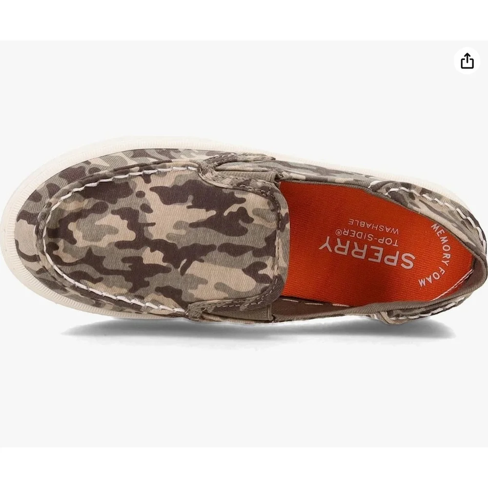 Sperry Boy's Size 7 - Child Salty Washable Camo